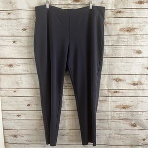 Eileen Fisher Navy-Grayish Straight Leg Pants Size 1X